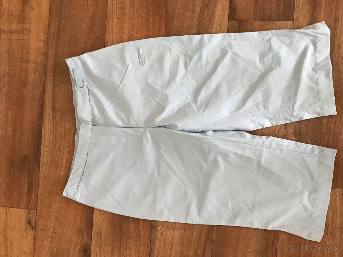 ADIDAS originál belasé damske capri nohavice 38/40