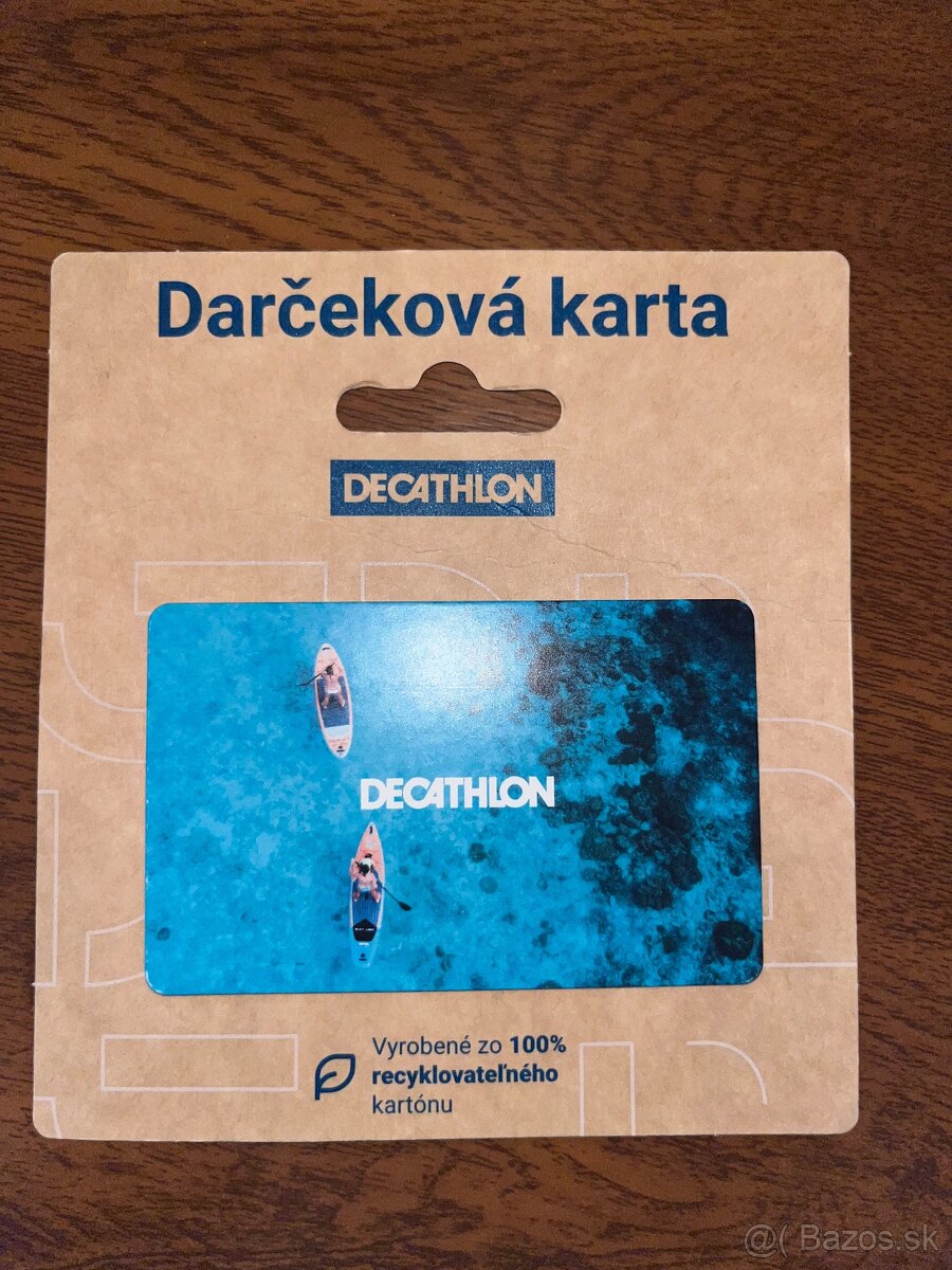 Darčeková poukážka, karta Decathlon - REZERVOVANÉ