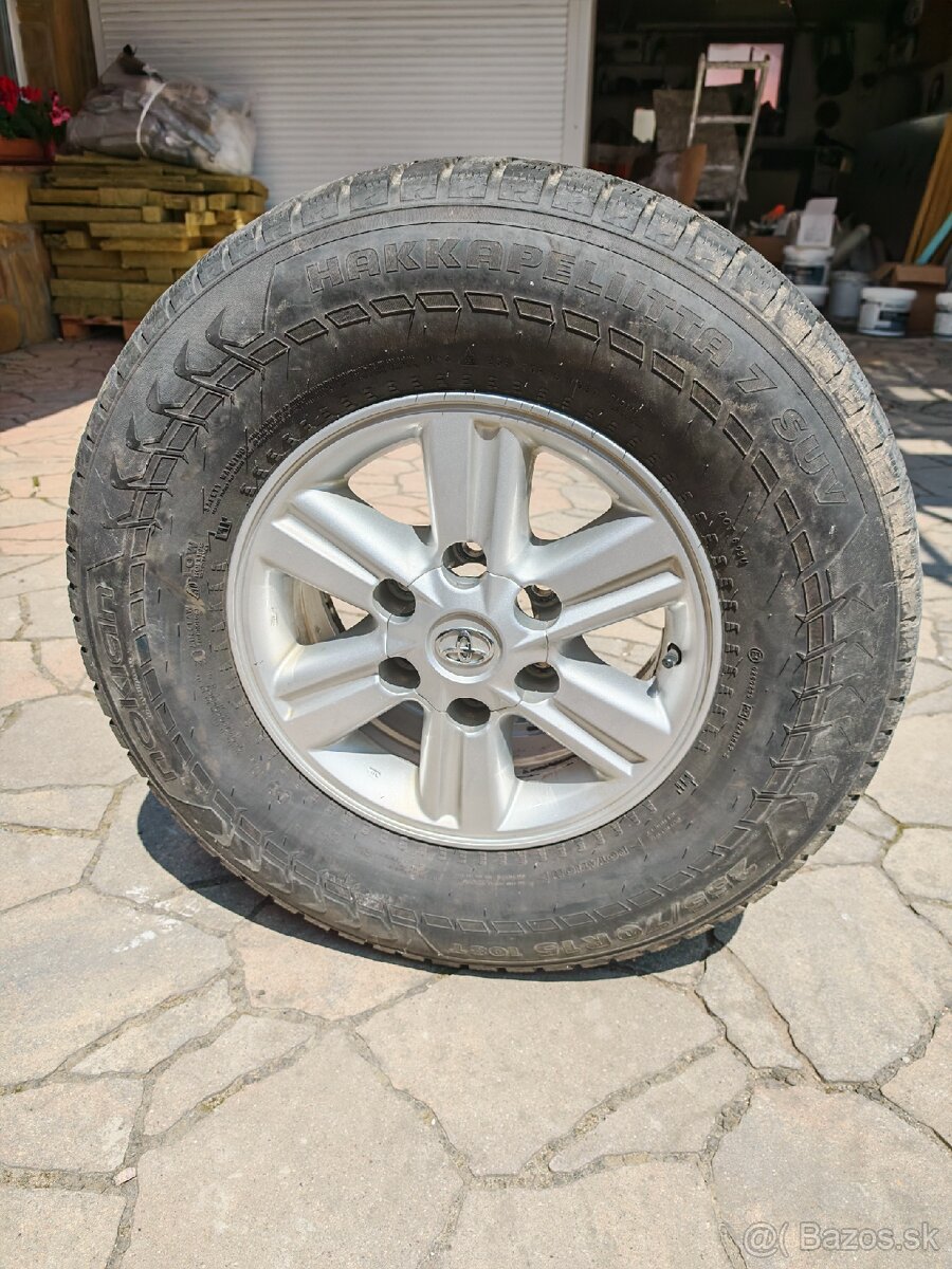 Hliníkové disky R15 Toyota Hilux