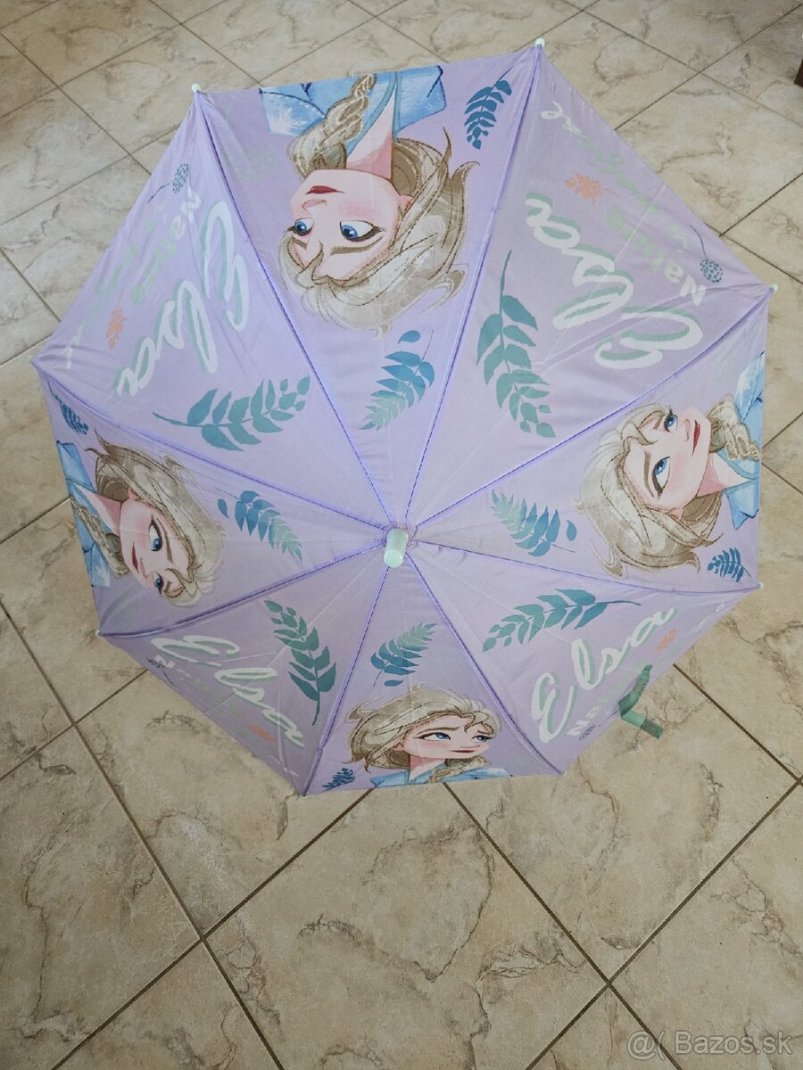 Dievčenský dáždnik Elsa