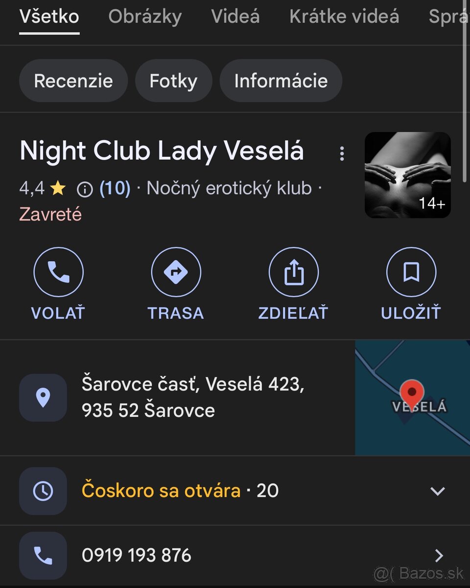 Čašníčka v Nočnom clube