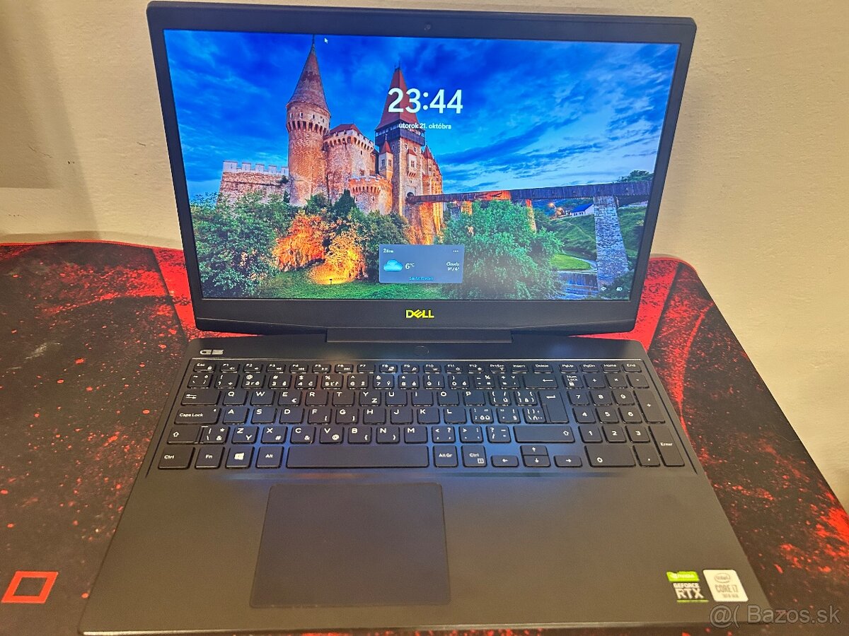 Herny notebook DELL i7,RTX2070,Displej-300Hz