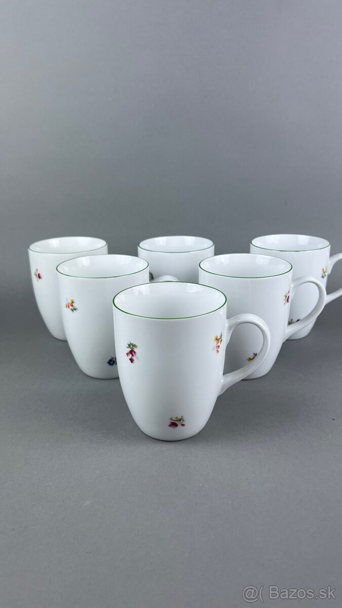 Sada hrnčekov, porcelánové hrnčeky, MZ