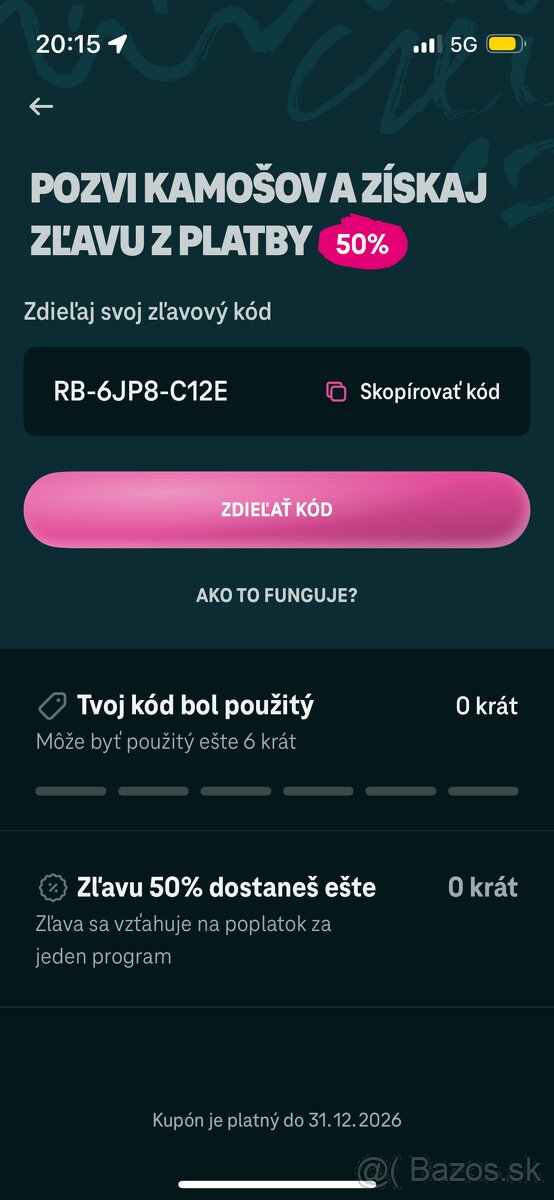 SWIPE Telekom kód -50%
