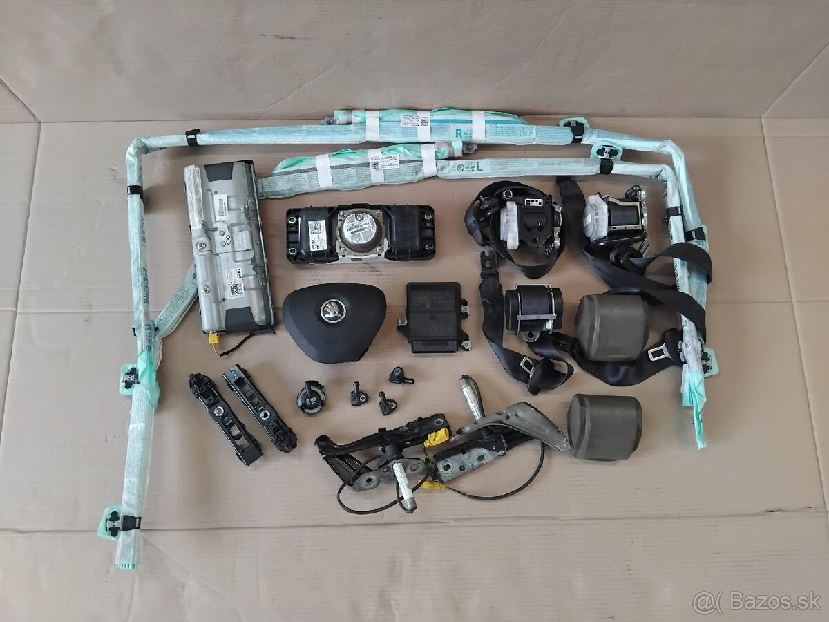 airbagy, pásy, senzory Octavia 3