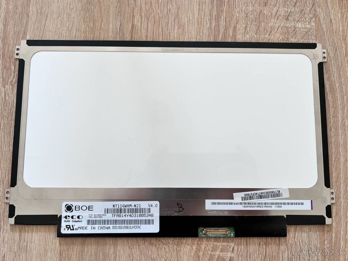 Predám obrazovku do notebooku 11,6"LED SLIM display 30pin