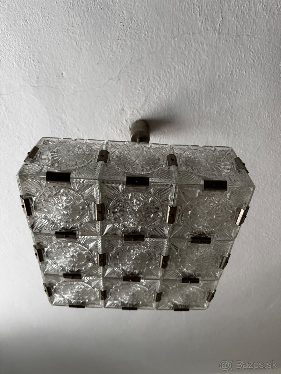 Vintage skleneny luster a ine