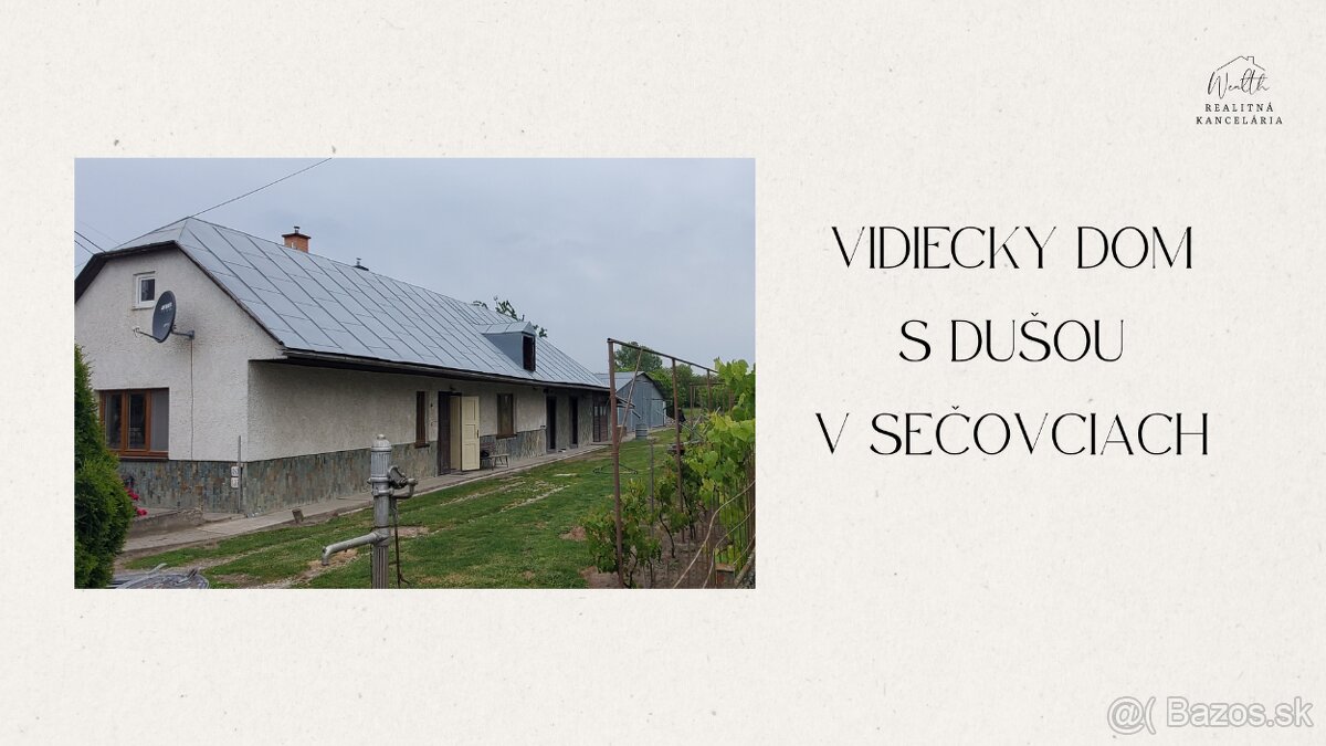 Rodinný dom s hangárom a veľkým pozemkom v Sečovciach