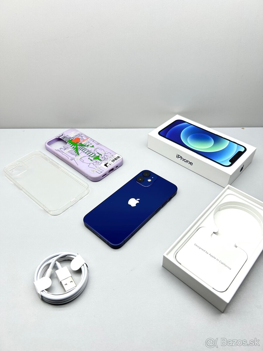 iPhone 12 MINI BLUE ORIGINÁL KOMPLET PRÍSLUŠENSTVO