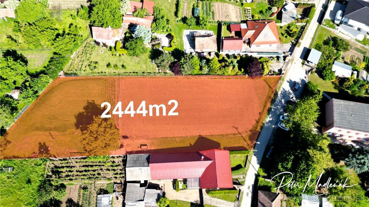 Na predaj veľký stavebný pozemok v obci Svätoplukovo.