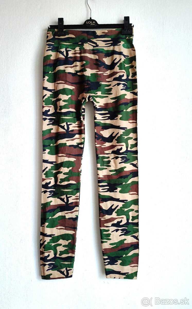 Legíny maskáčové camouflage