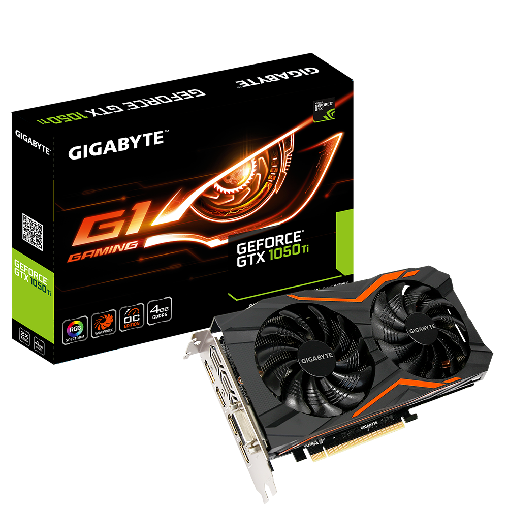 GeForce GTX 1050 Ti G1 Gaming 4G