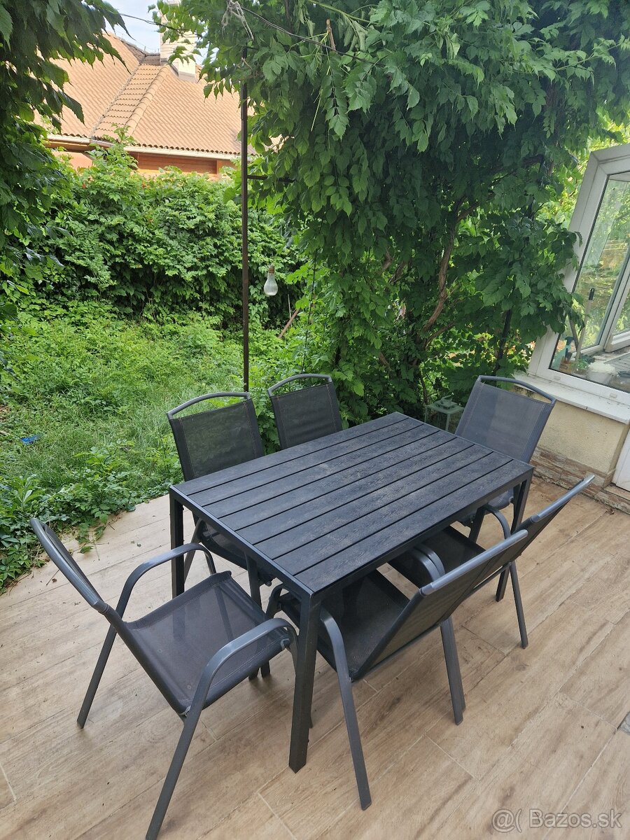 Záhradné sedenie pre 6 osôb