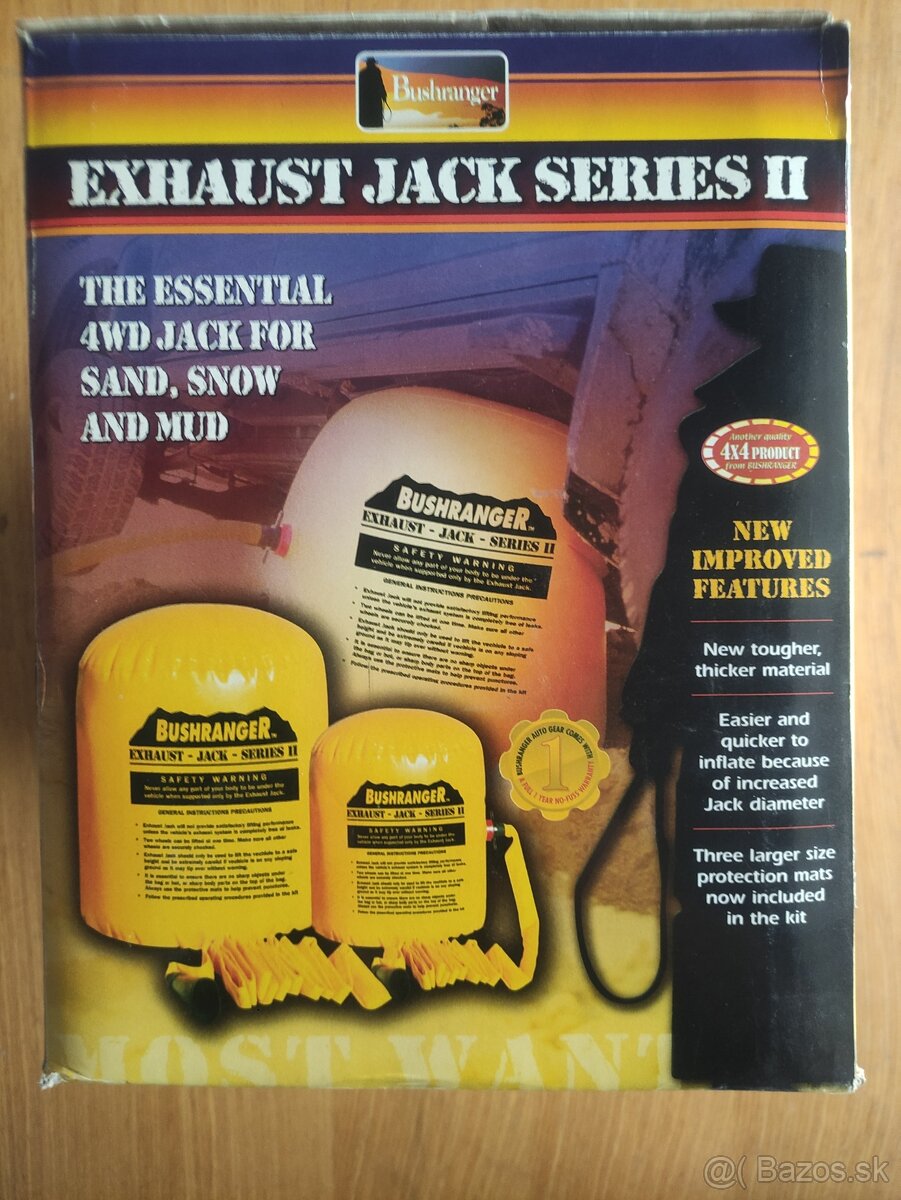 Bushranger Exhaust Jack Series II, zdvihák pre 4WD vozidlá