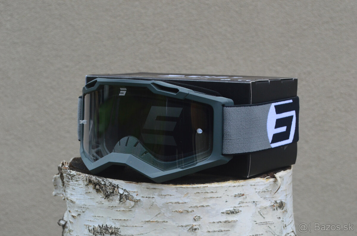 Predám šedé okuliare bríle shot atv enduro číre sklo