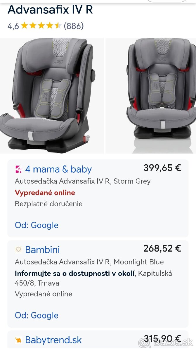 Autosedacka britax römer advansafix IV R