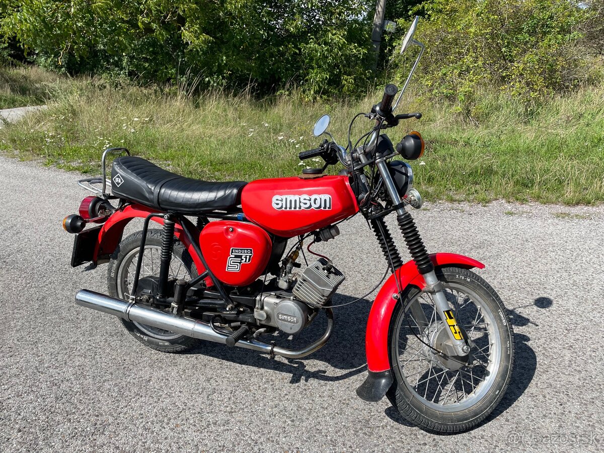 Predám Simson s51 electronic s TP a ŠPZ