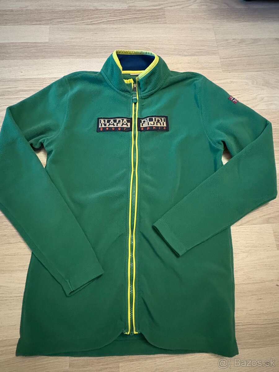 Zelena mikina zn. Napapijri, veľkosť 170
