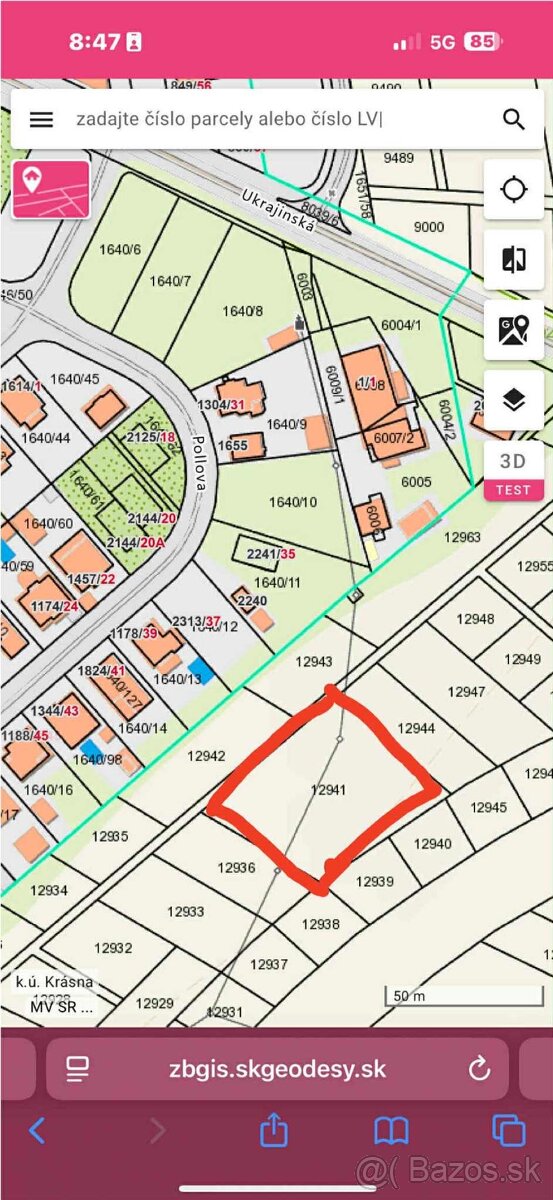 Investičný pozemok v Košiciach /Krásna