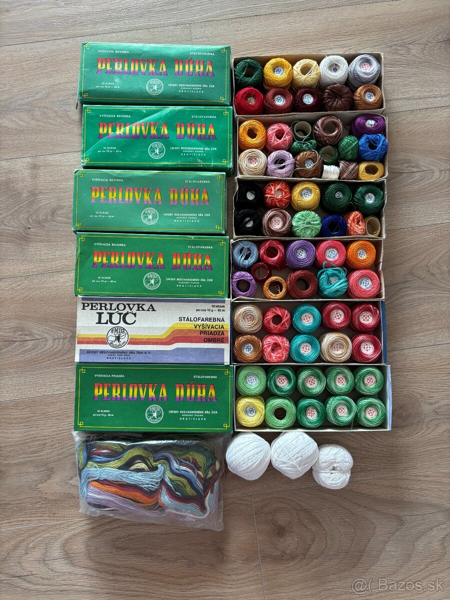 Perlovny na vysivanie