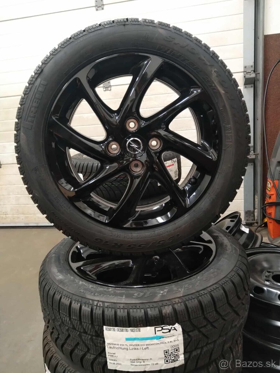 Zimná sada alu R 16 OPEL CORSA F,PEUGEOT 208,CITROEN C4.