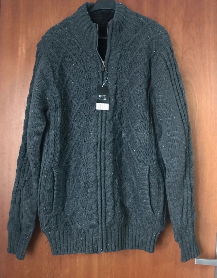 Pánska zateplená vesta na zips, veľkosť L