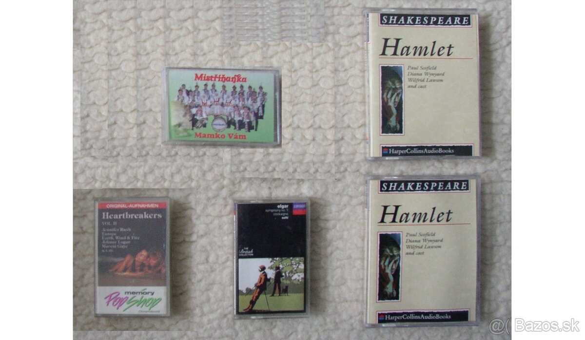 7x MC Shakespeare:Hamlet,Edward Elgar,dychovka,Heartbreakers