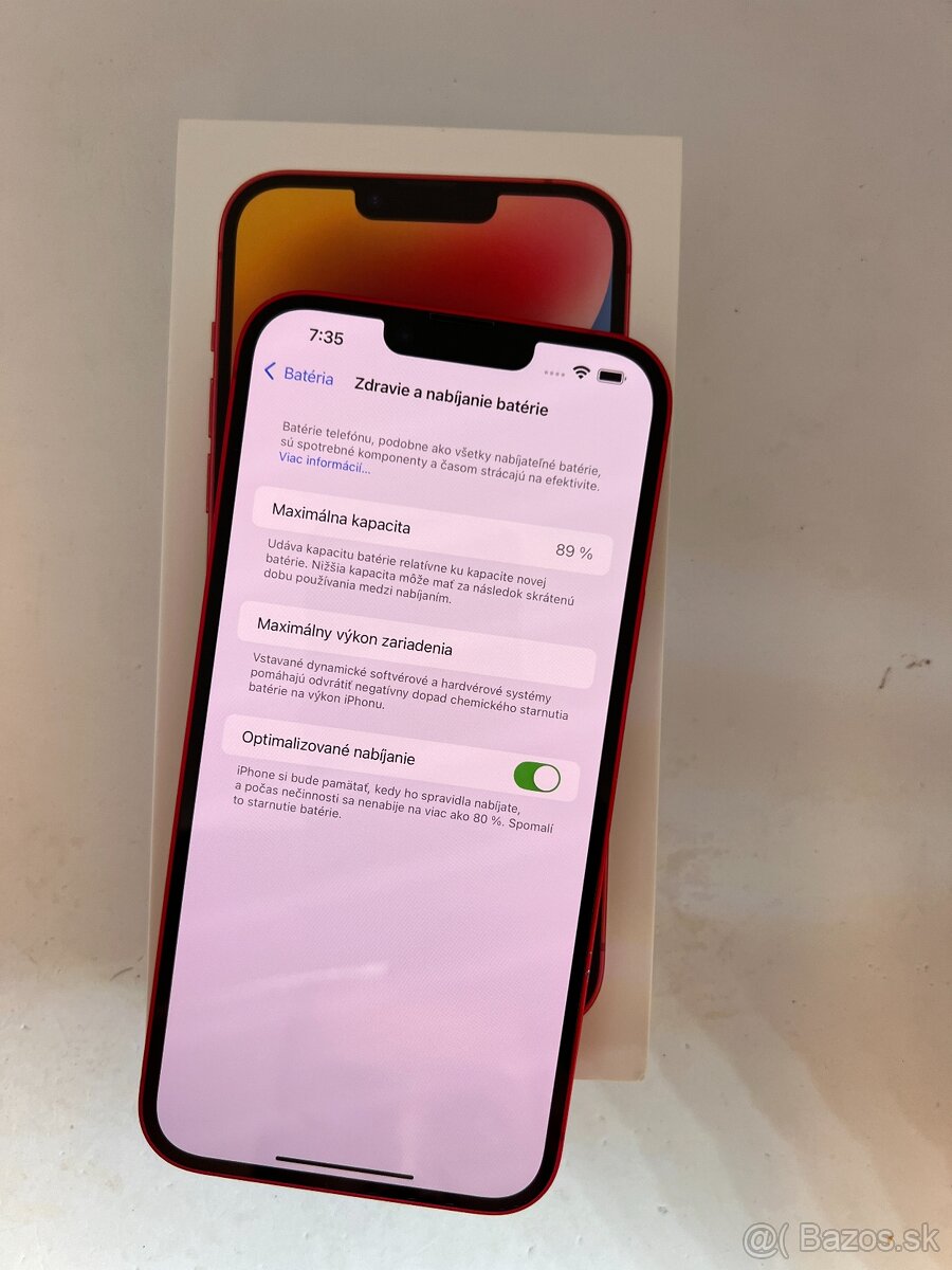 IPHONE 14 PLUS RED 128GB ZÁRUKA - VEĽMI DOBRÝ STAV
