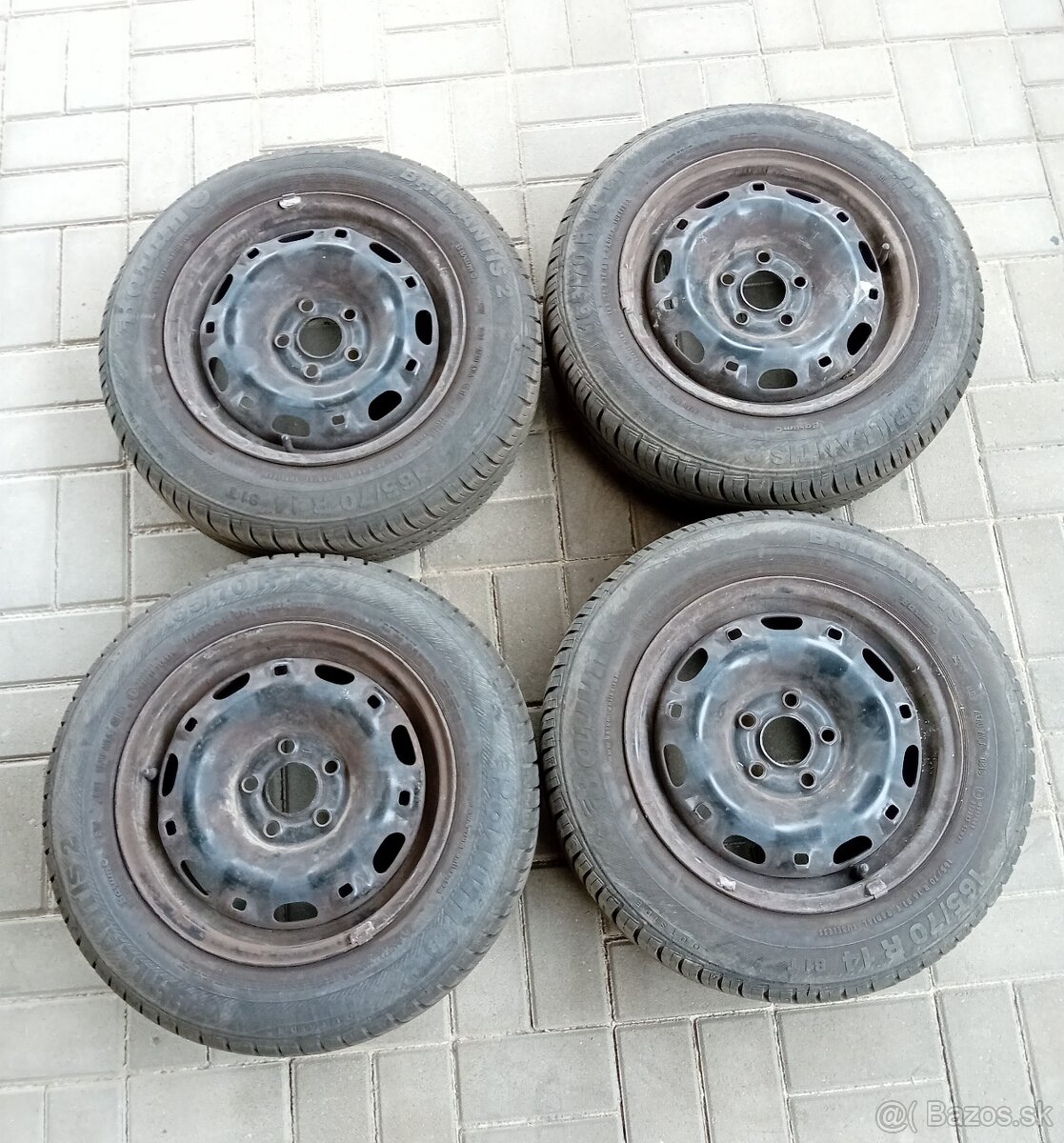 Letné Barum Brillantis 2, 165/70 R14 na oceľ. diskoch 6Jx12