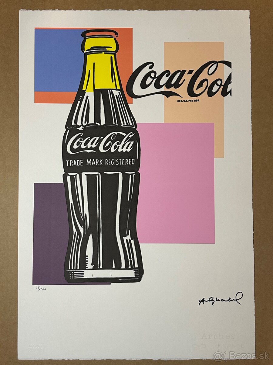 Andy Warhol "Coca Cola" Limitovaná edícia_Certifikát