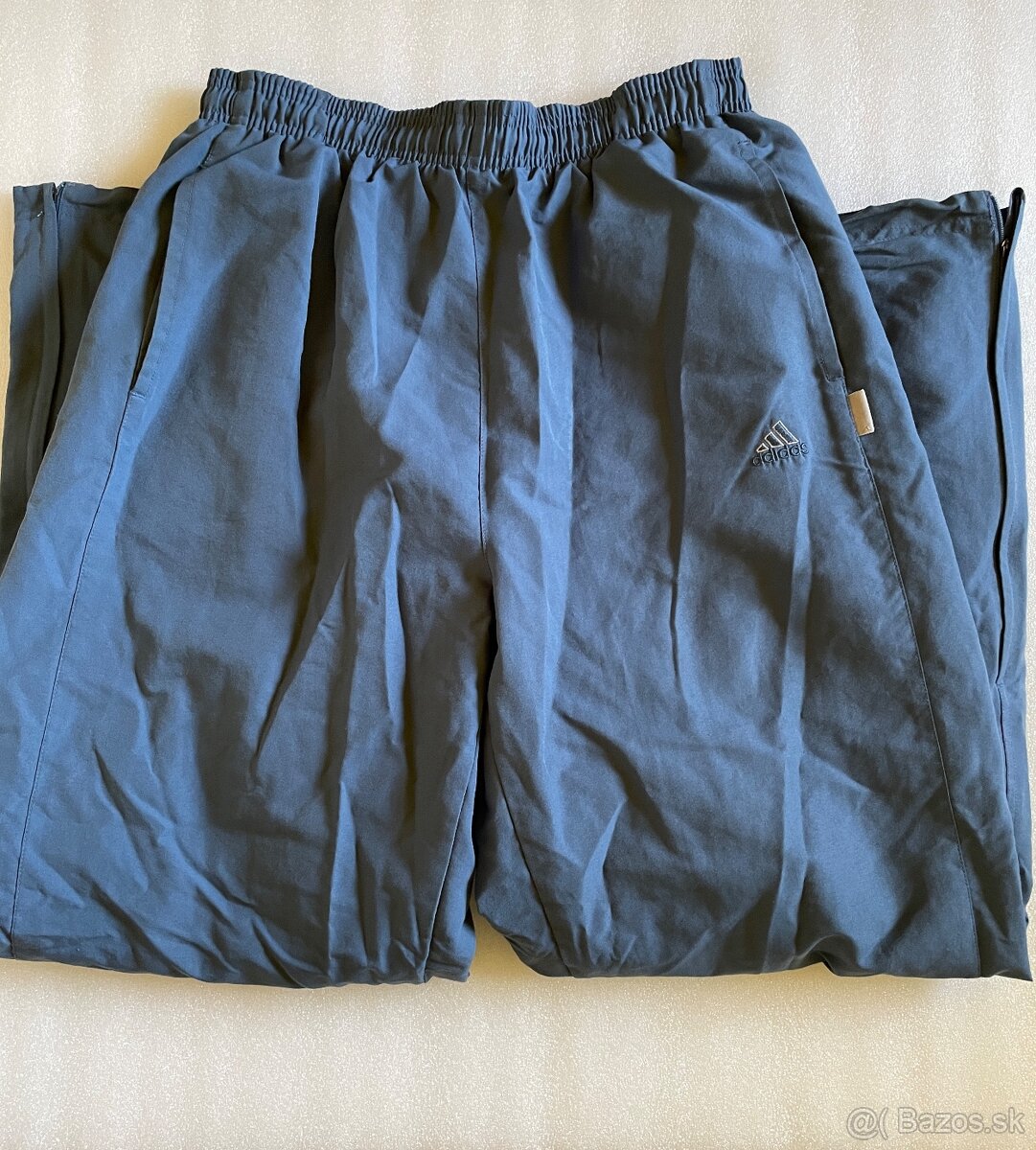 Vintage Adidas baggy šušťakové široké nohavice