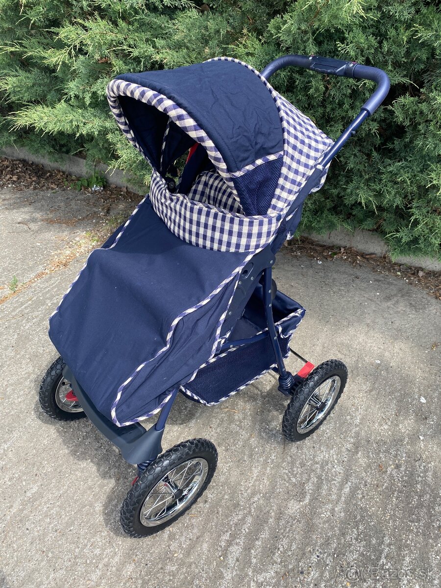 športový kočík s nafukovacími kolieskami STEGGI