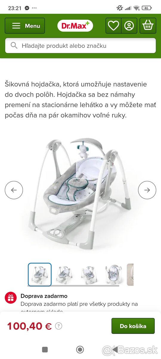 Hojdacie kresielko ingeunity