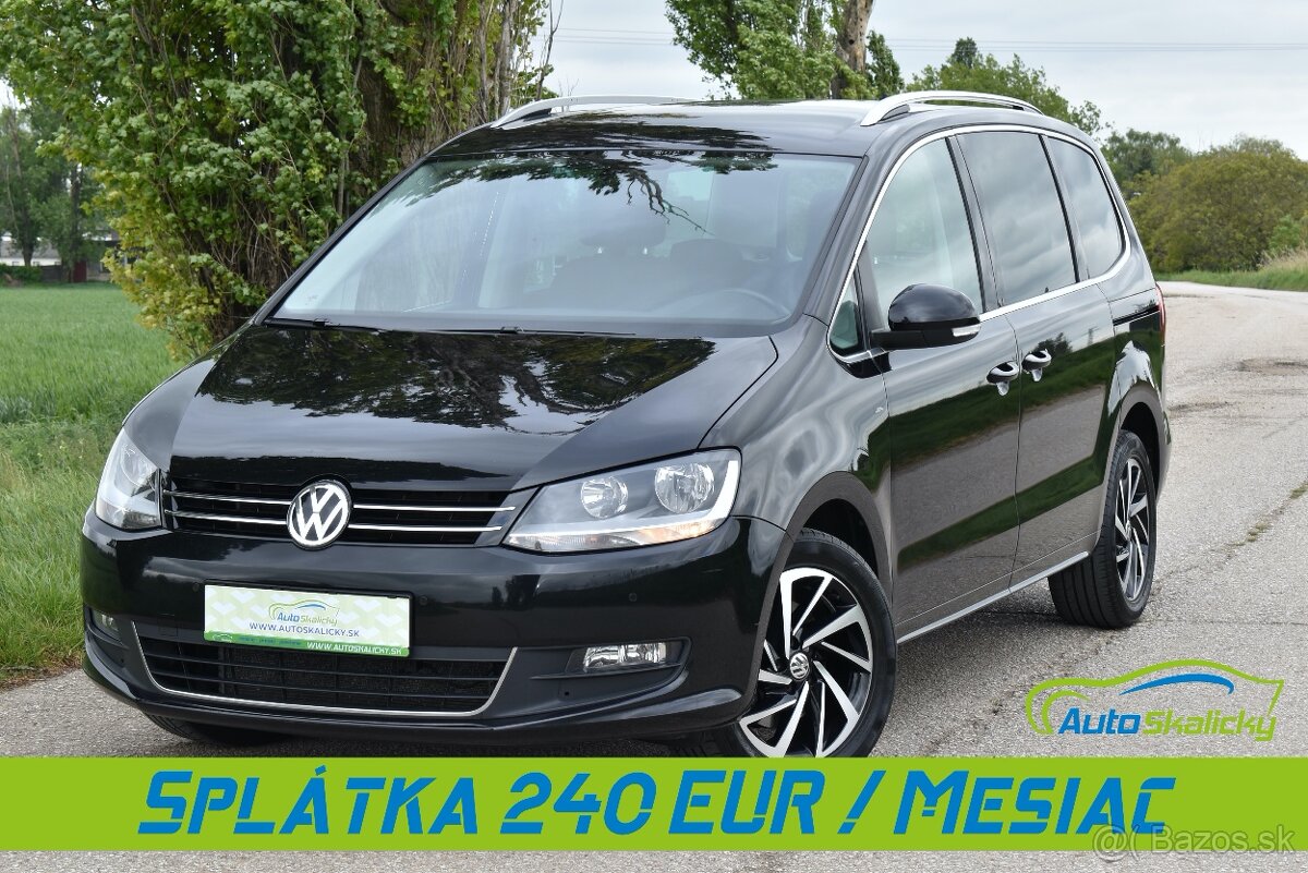 VW Sharan 2.0 TDI DSG ///NA SPLÁTKY 240 EUR///