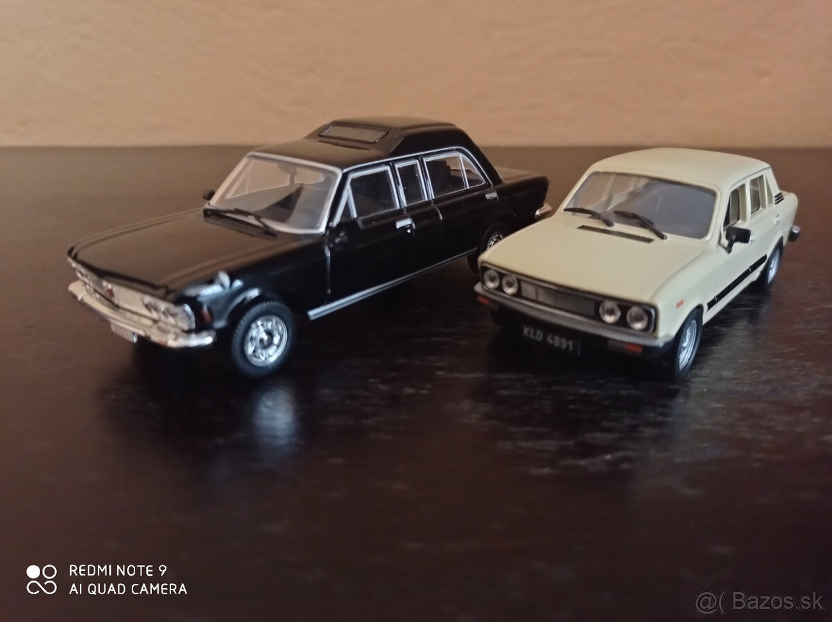 2x Legendarne automobily čssr Fiat 130 a 132 1:43 , 1/43