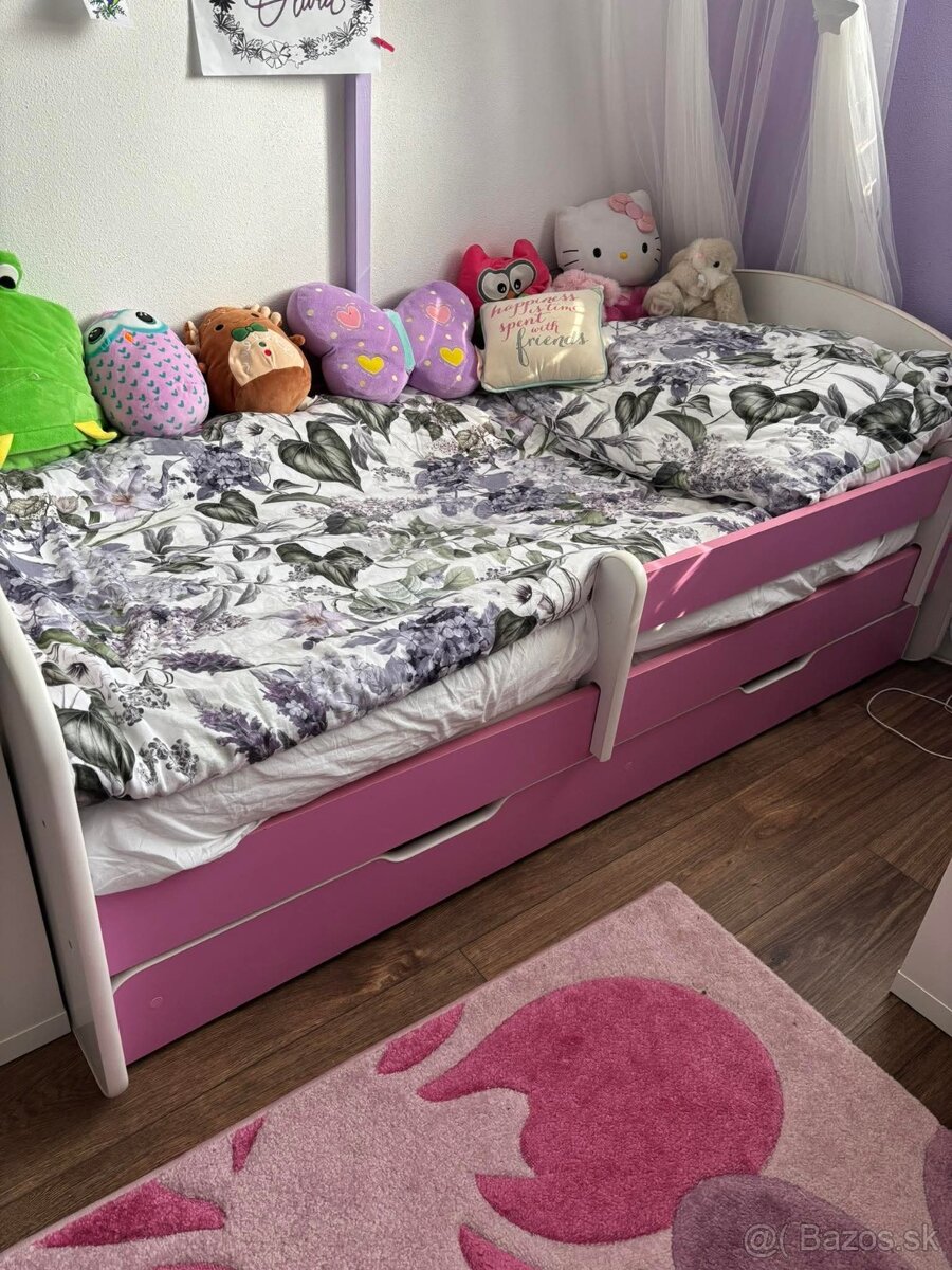 Nabytok do detskej izby dievcensky Happy Pink