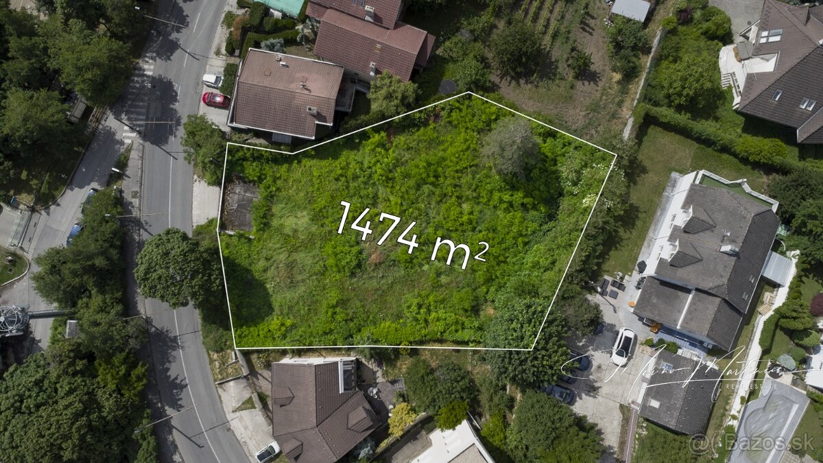 Na predaj výnimočný stavebný pozemok na Kolibe | 1474 m²