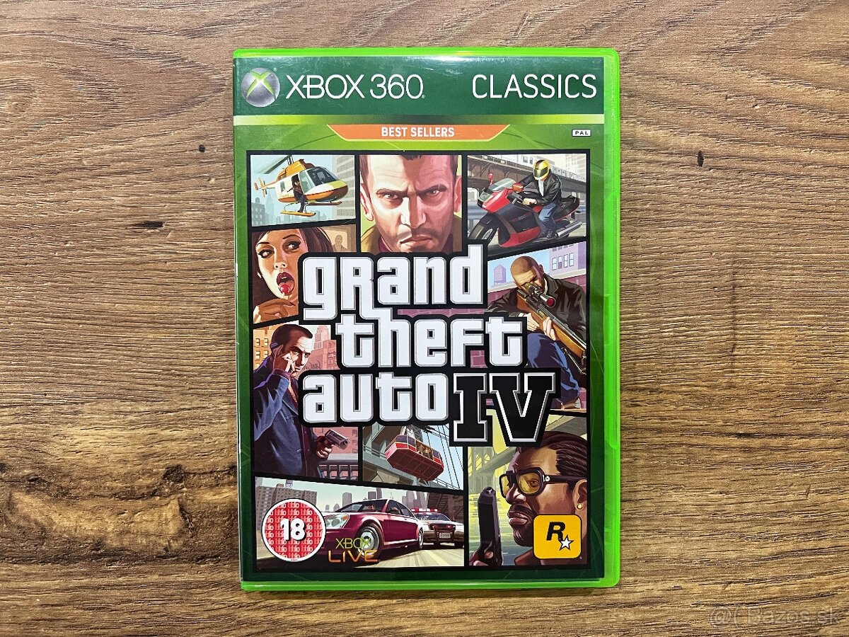 Hra na Xbox 360 - GTA 4