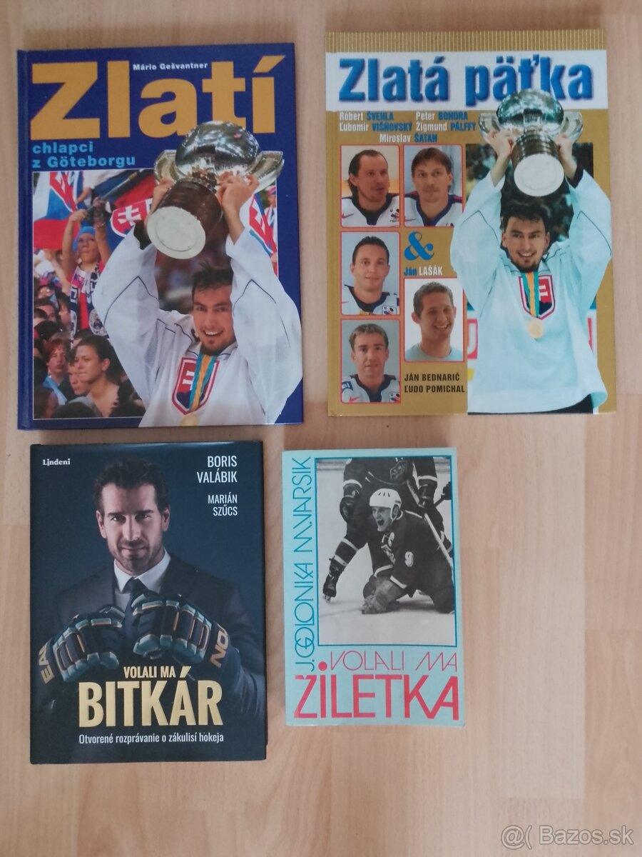 Predám knihy o hokeji Válabik,Golonka