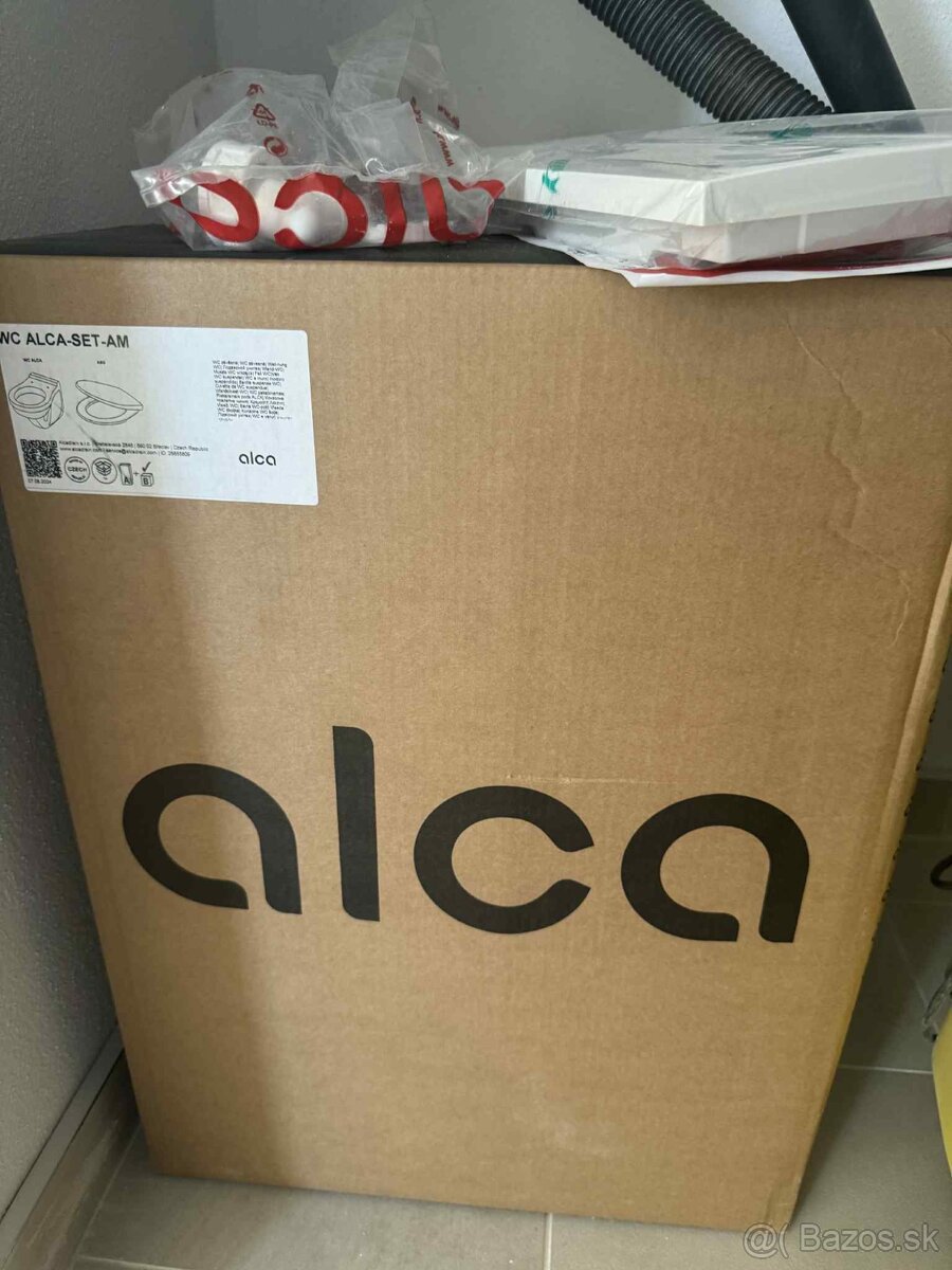 Alca nove wc s tlacidlom a doskou