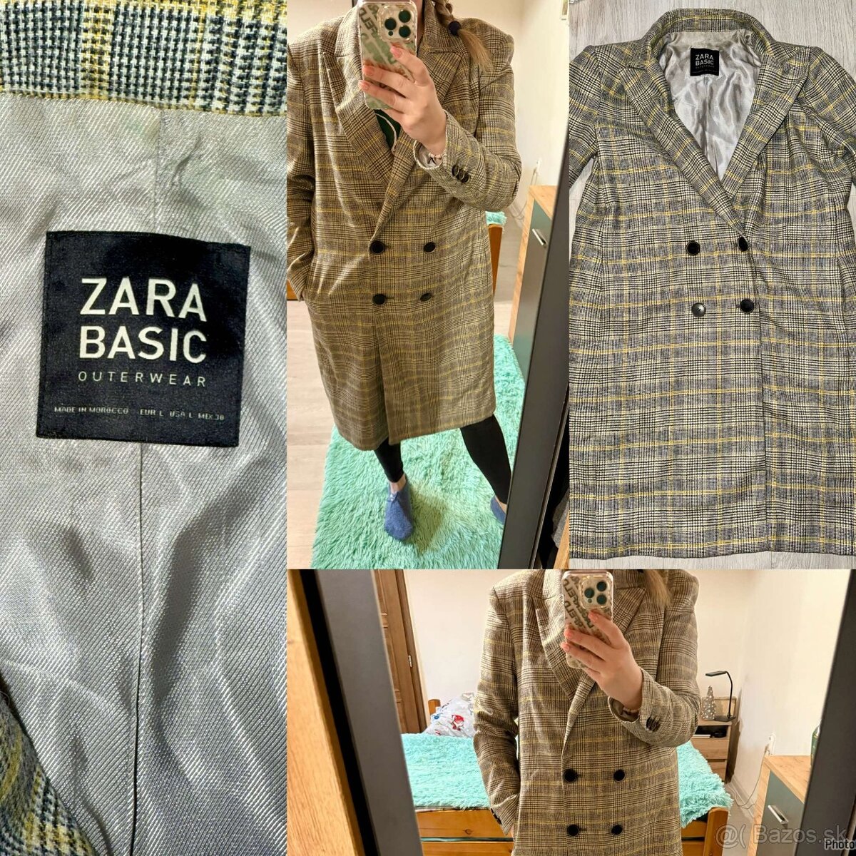 zara original stylovy prechodny damsky kabat