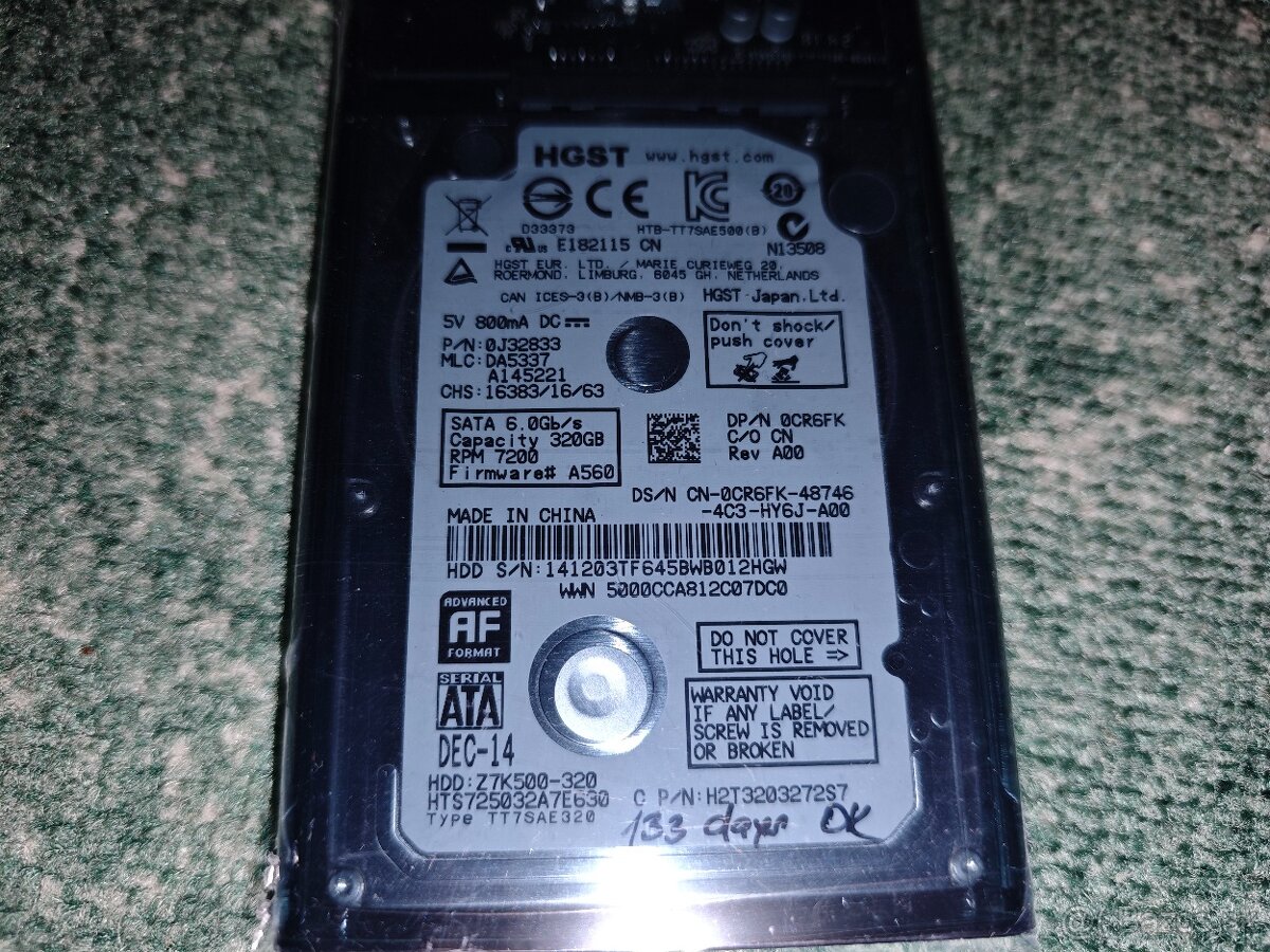 Externy HDD 320GB