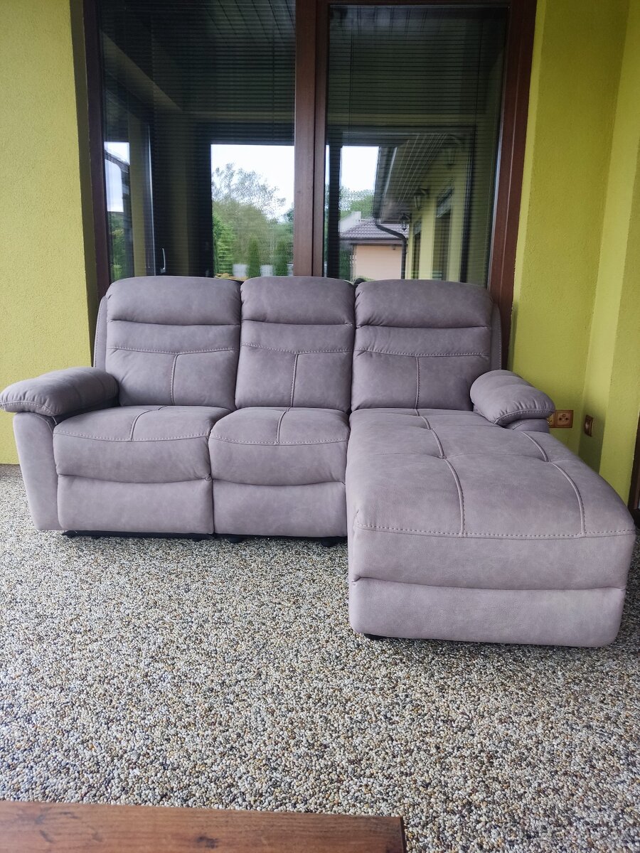 Sedacia súprava - ako nová, tvar L, rohová