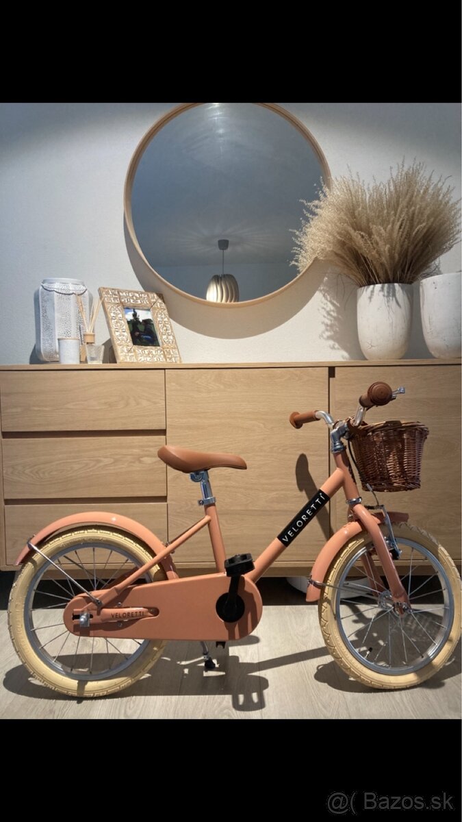 Predám detský bicykel Veloretti Maxi 16” – Blazing Salmon