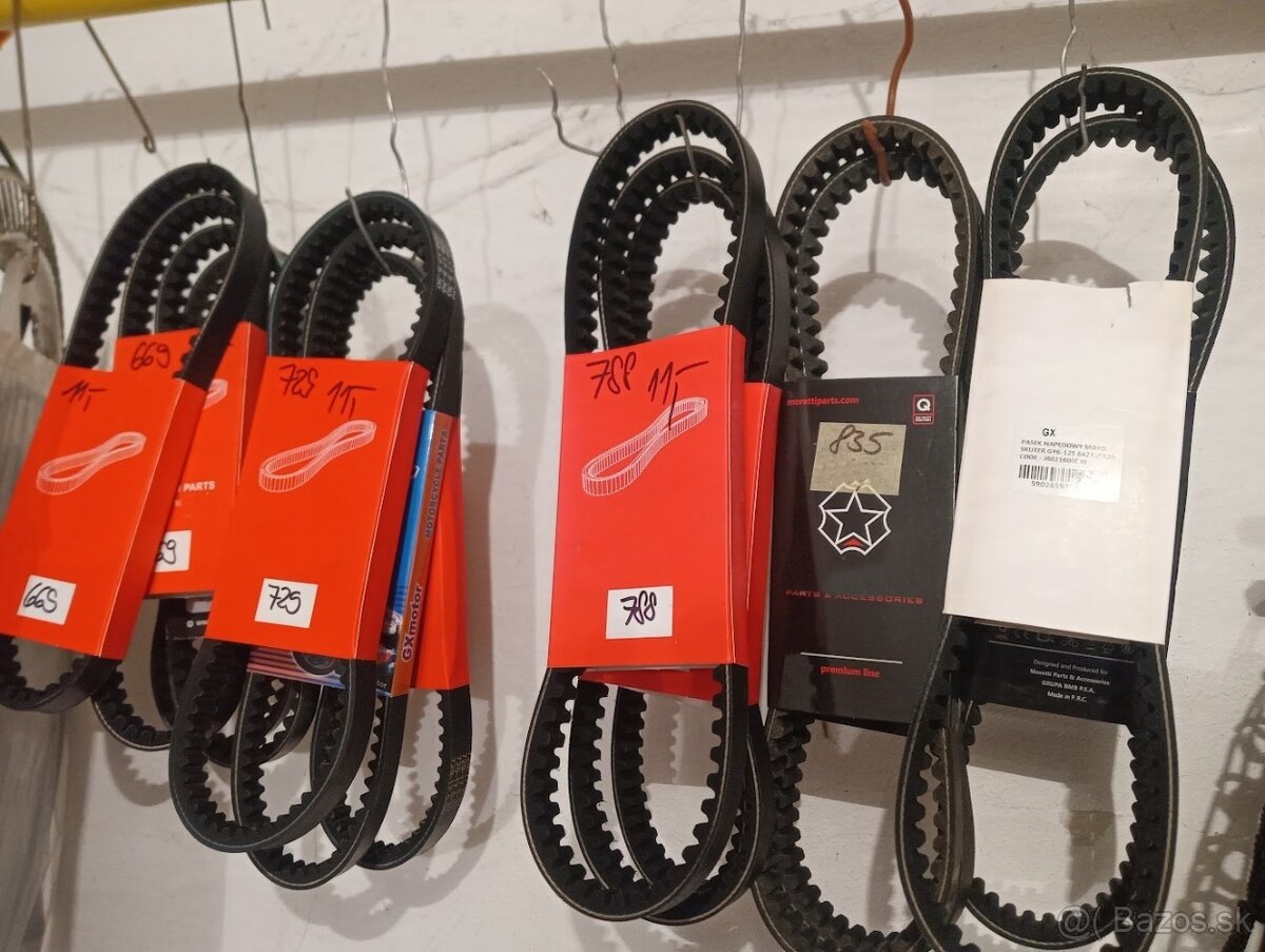 Remene variátora pre čínske skútre, ATV, štvorkolky