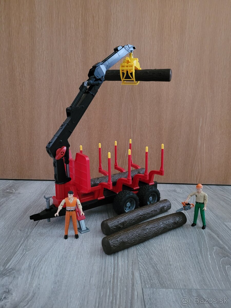 Prepravník dreva s nakladačom Bruder