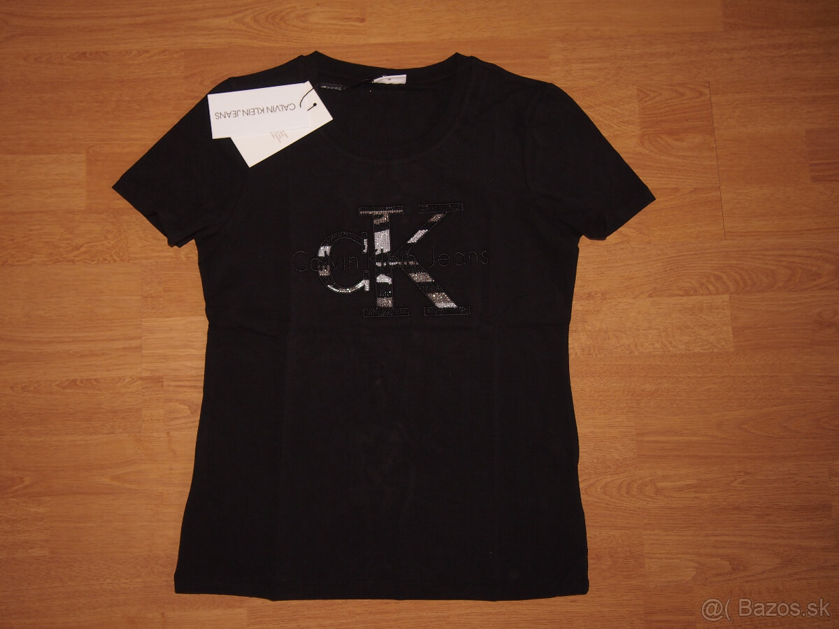 Calvin Klein dámske čierne tričko