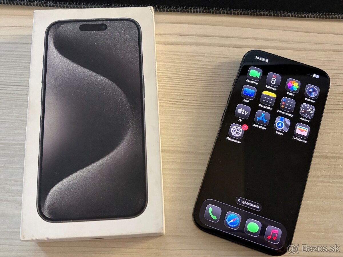 iPhone 15 Pro 128GB čierny