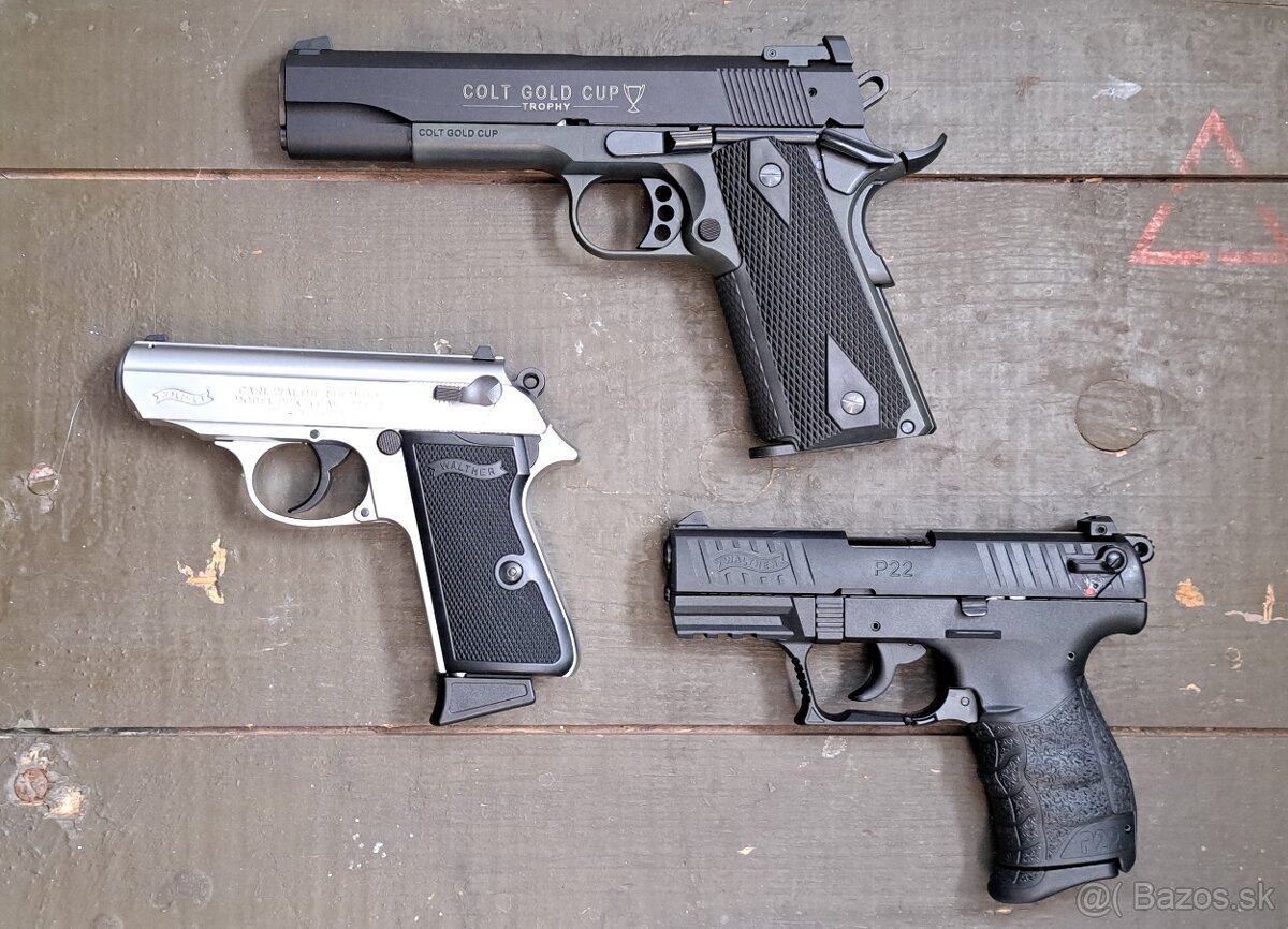 WALTHER 1911 GOLD CUP, P22Q,PPK/S