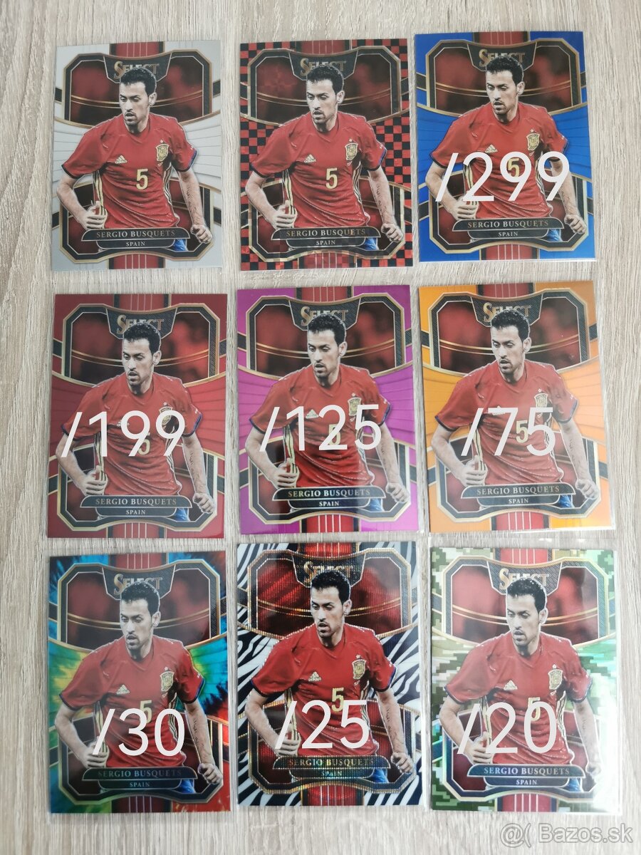Podpísané a limitované futbalové kartičky